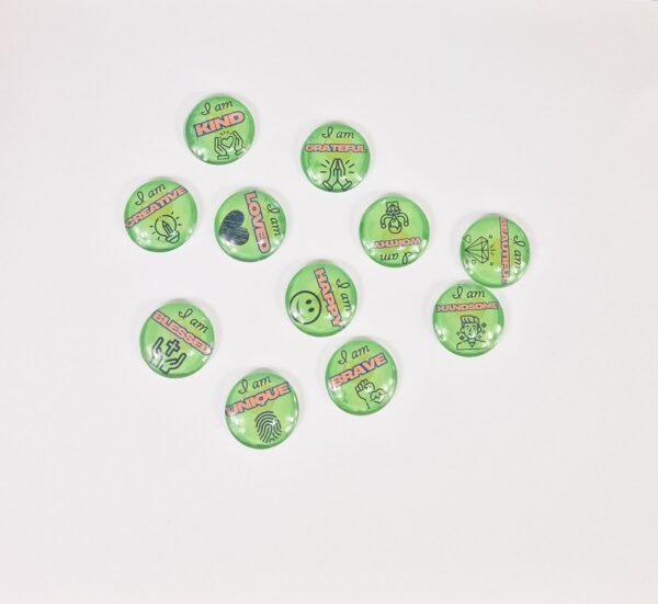 Glass Dome Fridge Magnets (Set of 5)